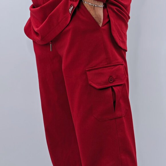 MILEV Signature 2-Piece Modest Set Men - Tunic & Trousers - Embroidered Maroon - Picture 7 of 11